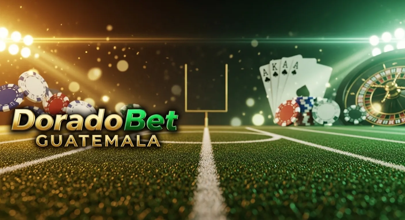 DoradoBet Guatemala betting and casino atmosphere with football and chips